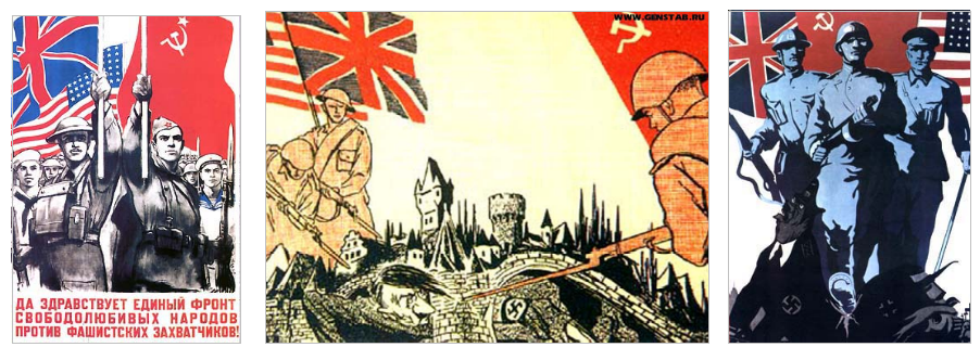 Stalinist propaganda posters during World War II